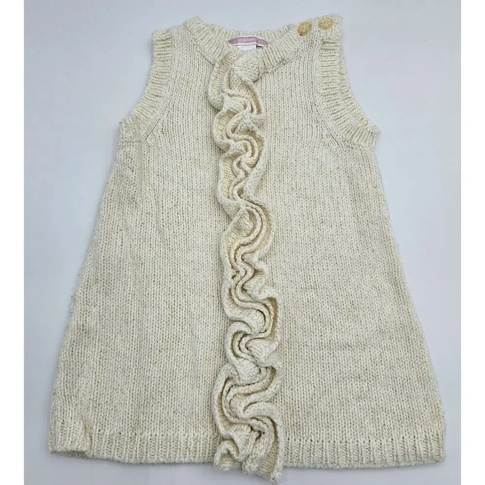 2 Gap/Old Navy Girl's Size 3-6M Cream Dresses